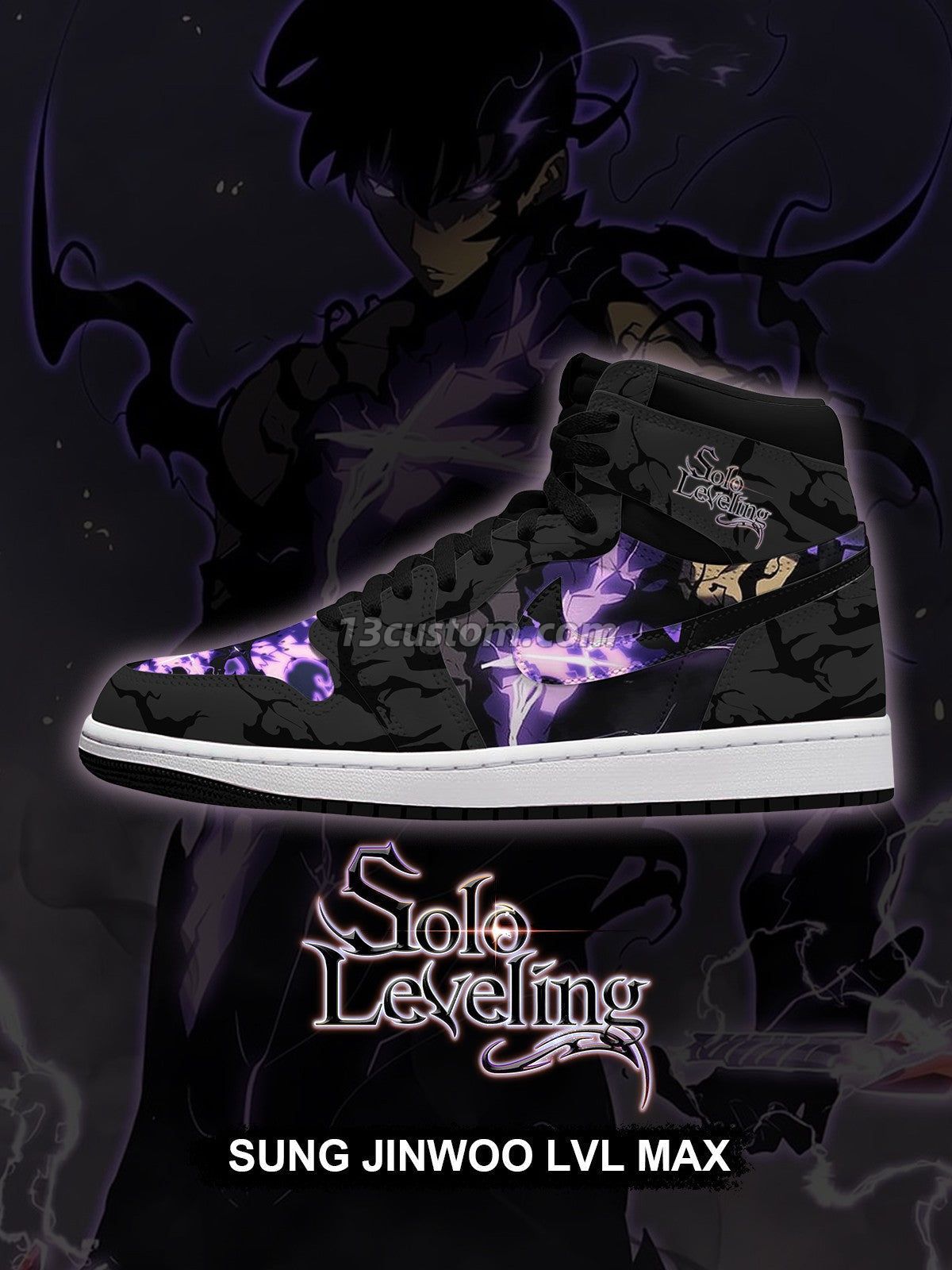 Sung Jinwoo LVL Max V.1 Custom High-Top Sneakers