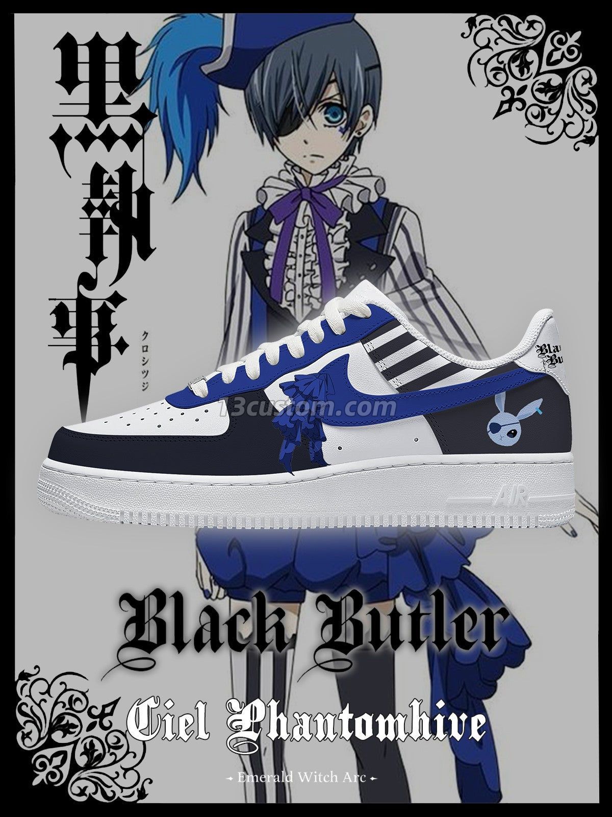 Ciel Phantomhive V.1 Custom Sneakers