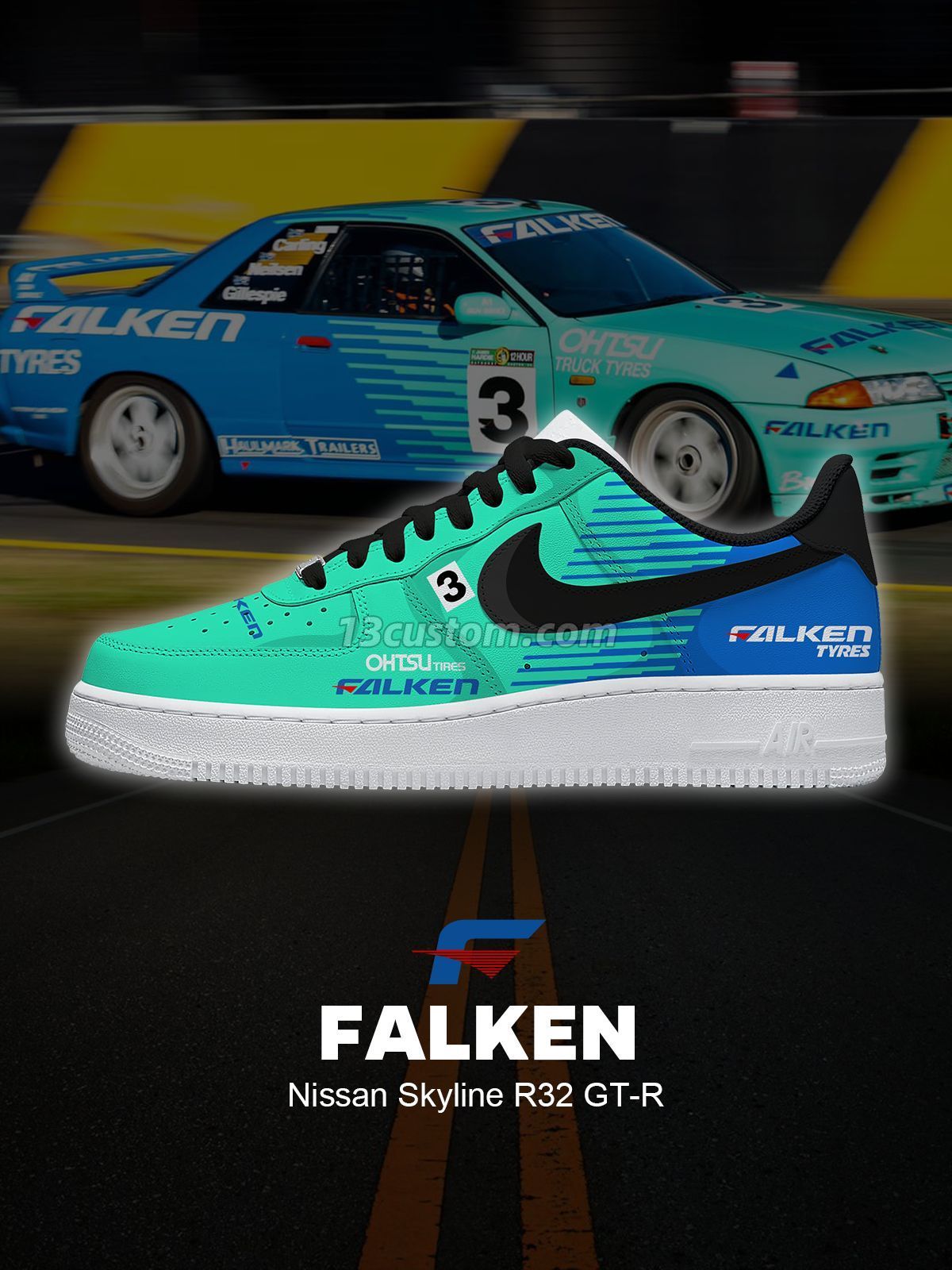 Skyline R32 GT-R Custom Sneakers