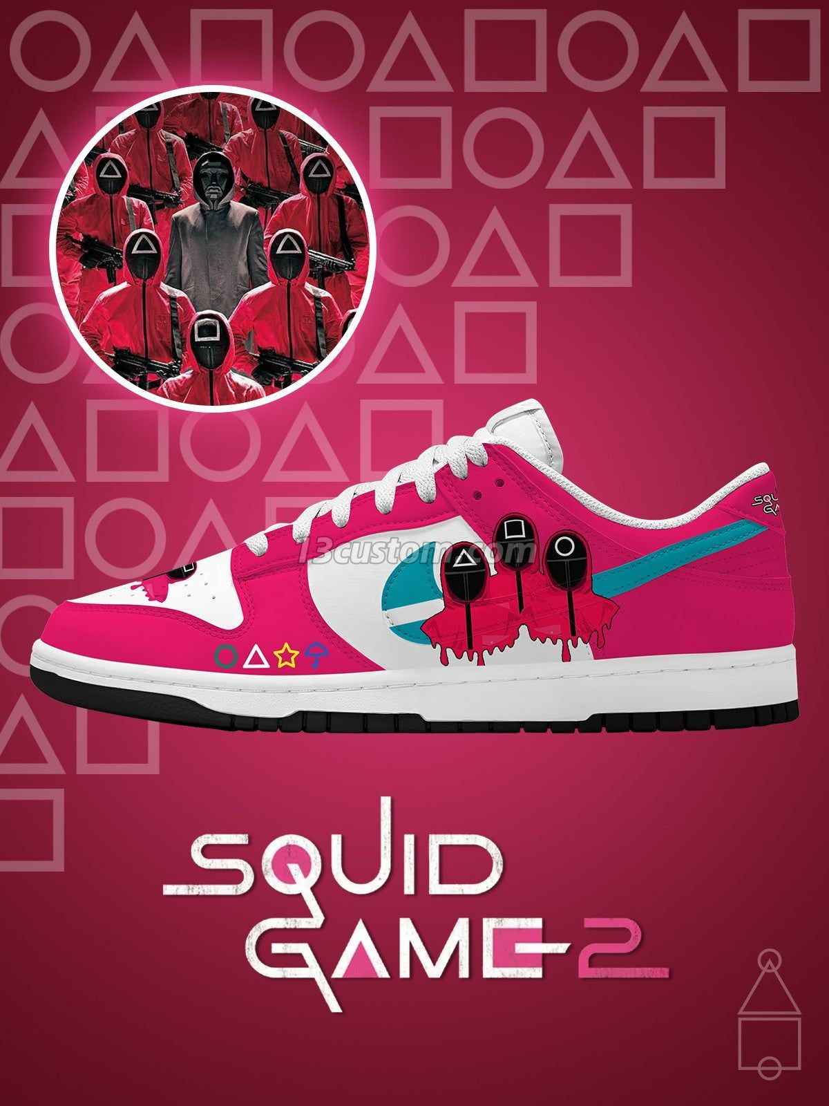 Guards V.1 Custom Court-Low Sneakers