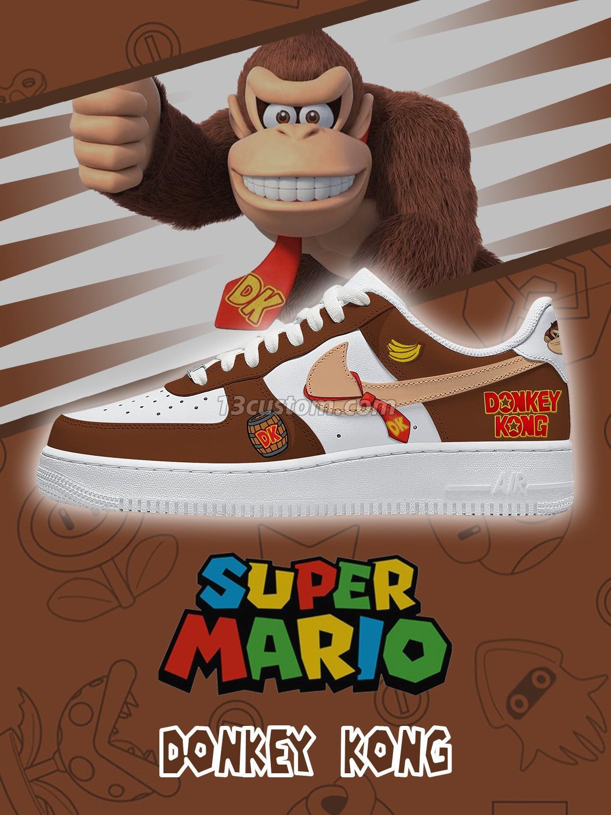Donkey Kong V.1 Custom Sneakers