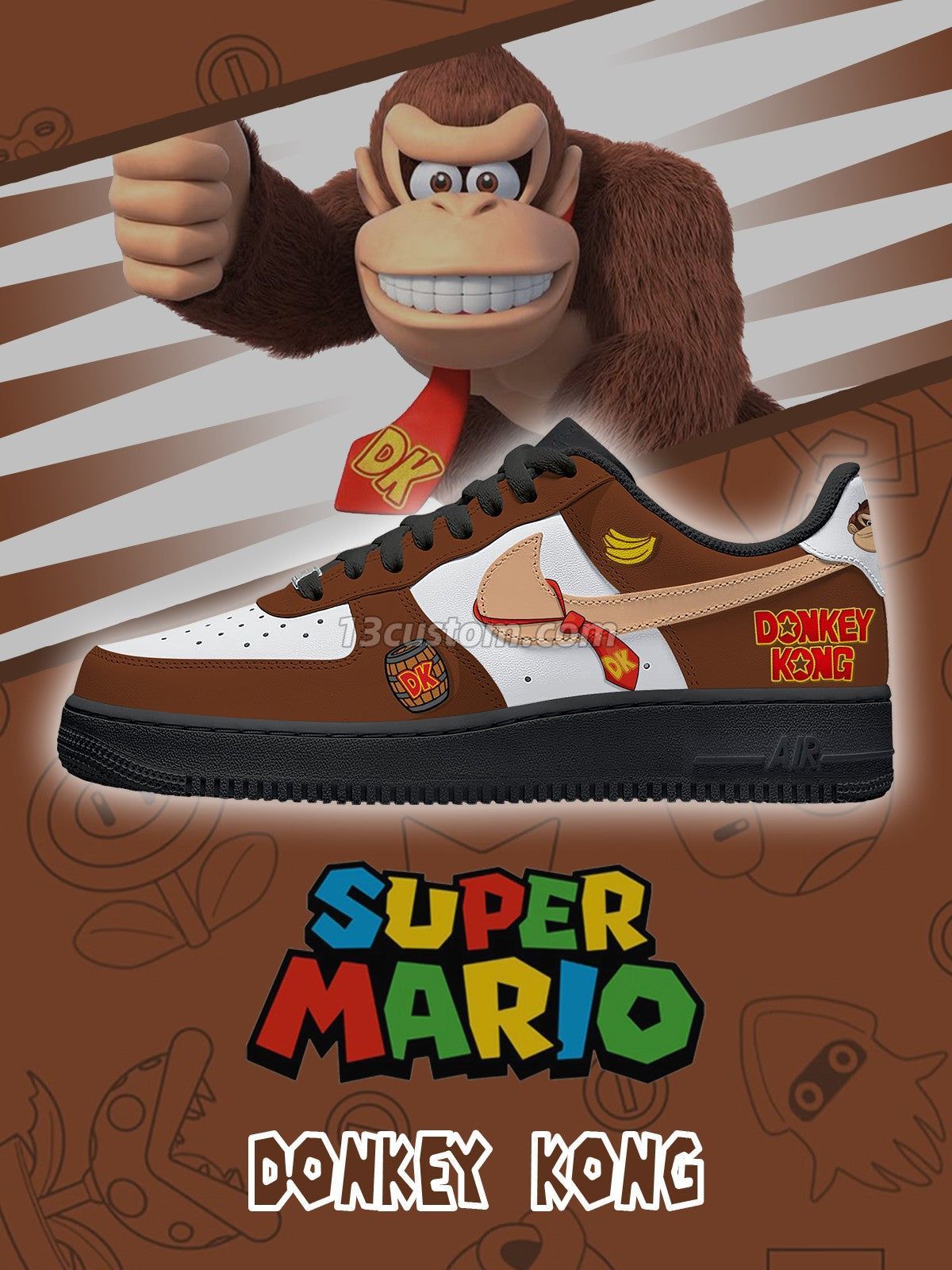 Donkey Kong V.2 Custom Sneakers